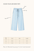 Relaxed Italian Linen Unisex Pants