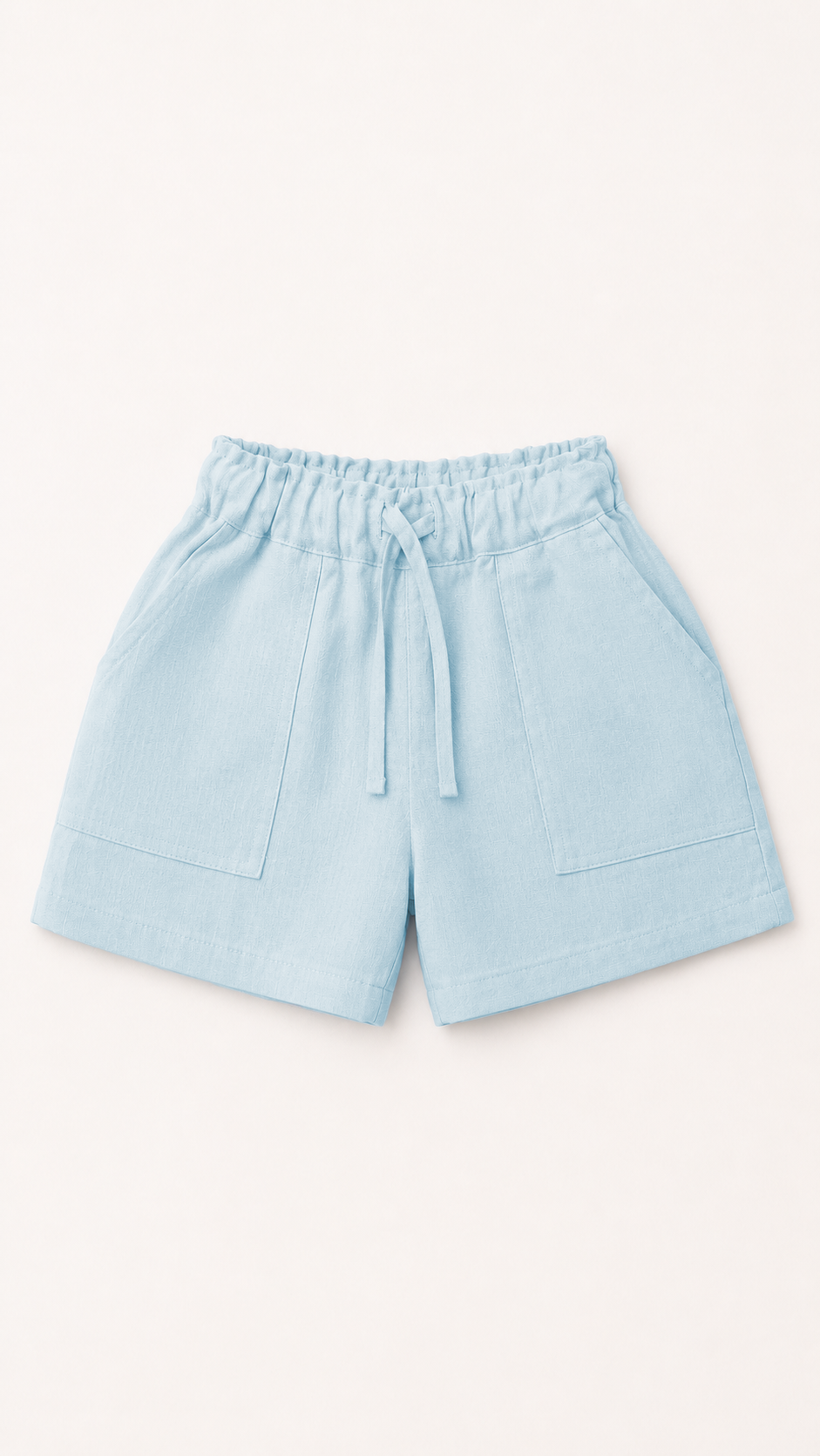 Kids 100% Italian Linen Shorts with Front and Back Pockets