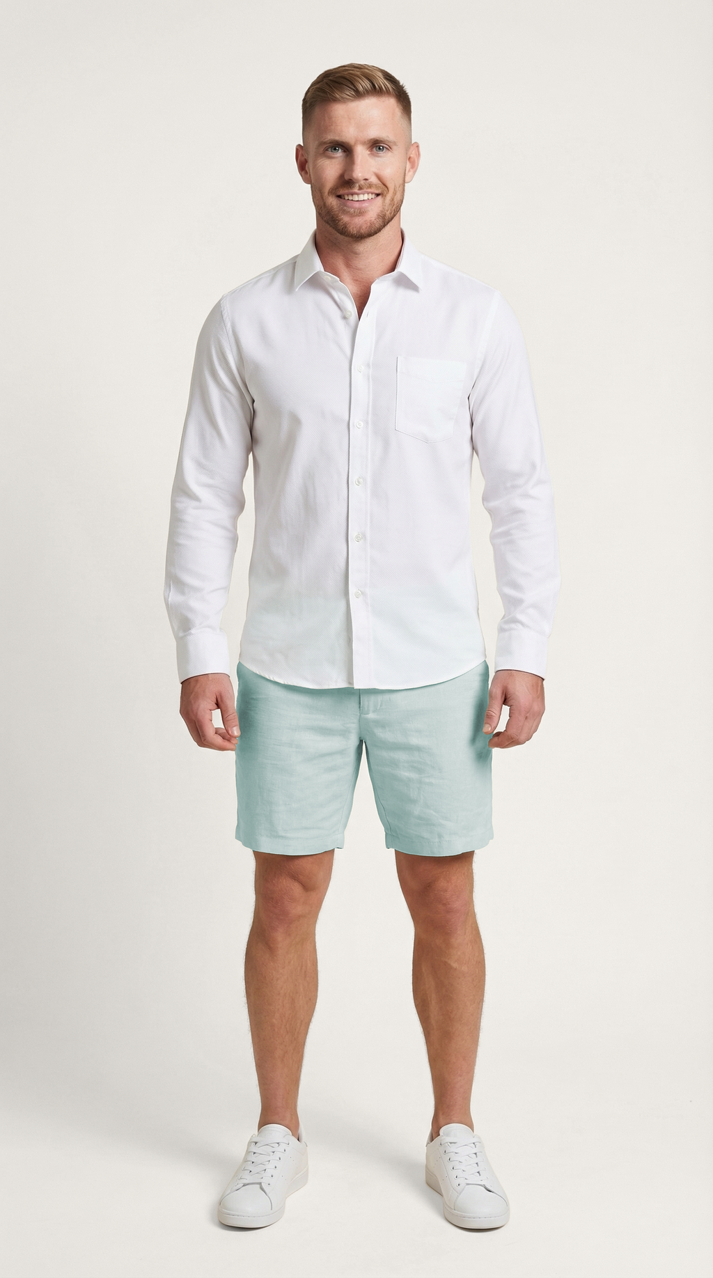 Italian Linen Men's Shorts with Pockets