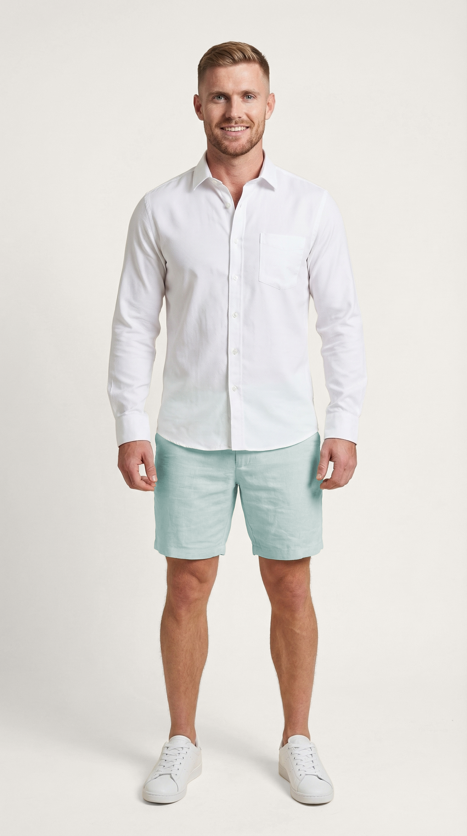 Italian Linen Men's Shorts with Pockets