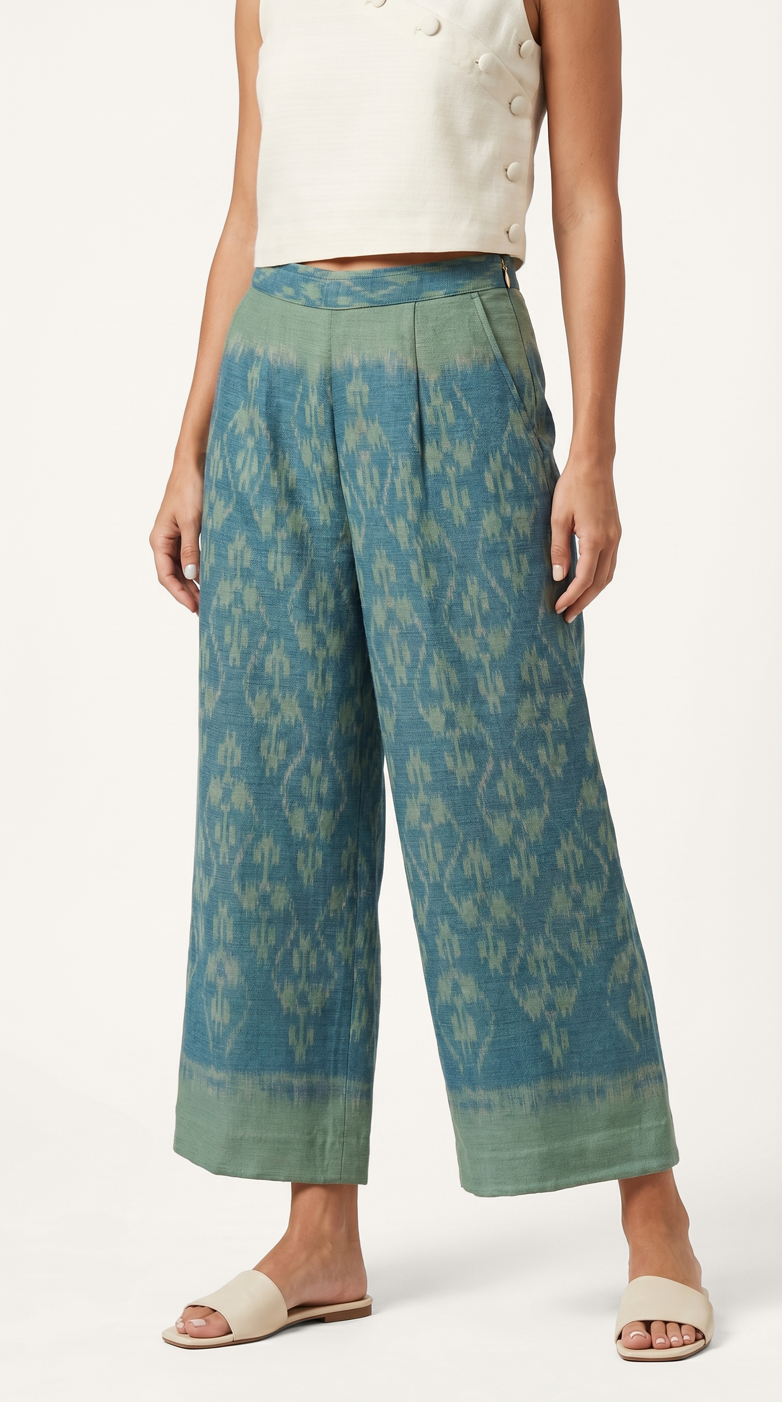 Green Cotton Pants