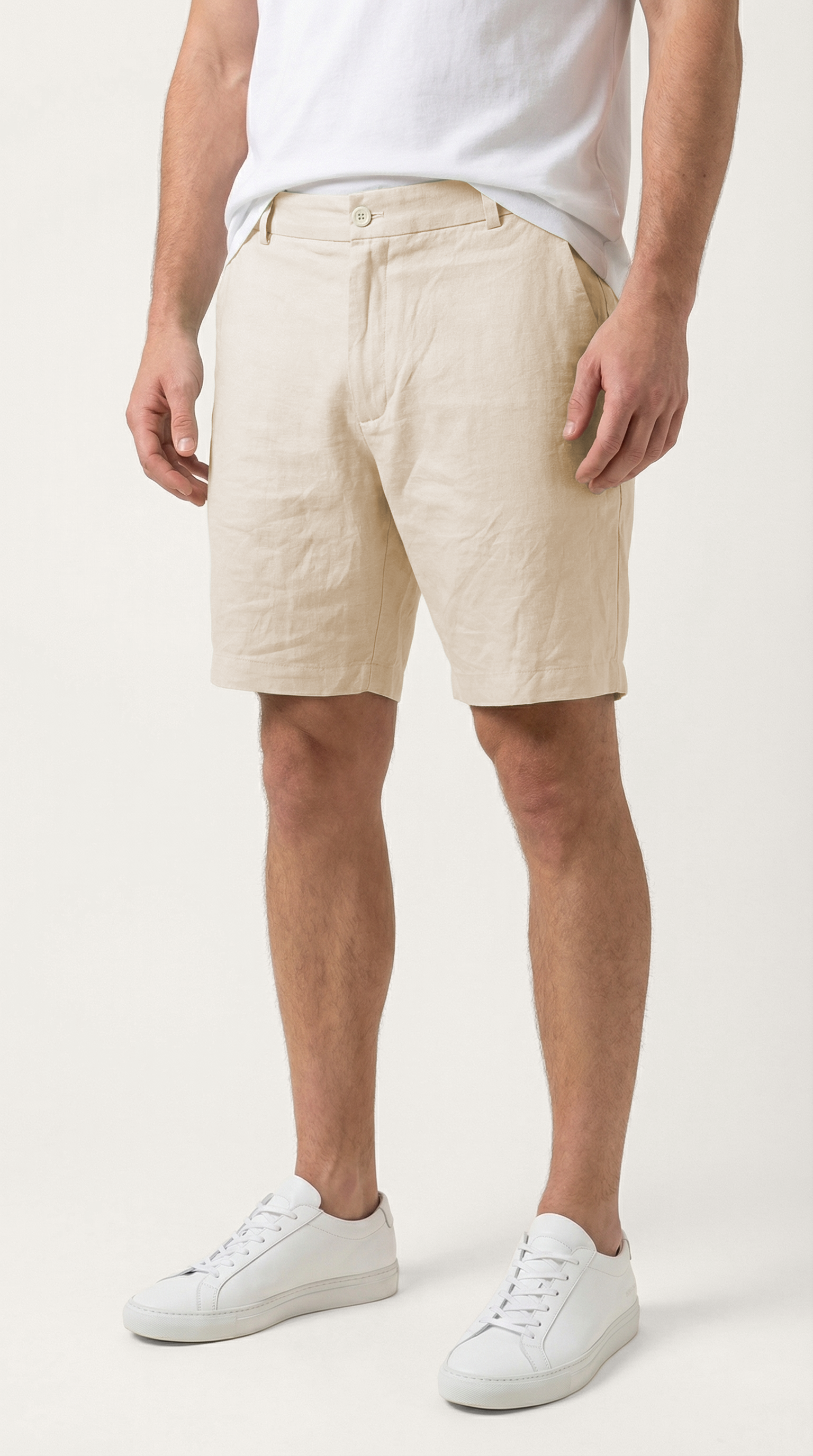 Italian Linen Men's Shorts with Pockets