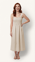 Italian Linen Smock Dress