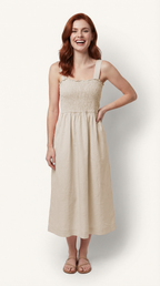 Italian Linen Smock Dress