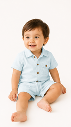 Kids 100% Italian Linen Shorts with Front and Back Pockets