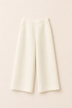 White Elegant Cotton Pants