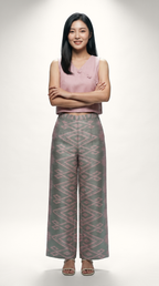 Purple Pink Cotton Pants