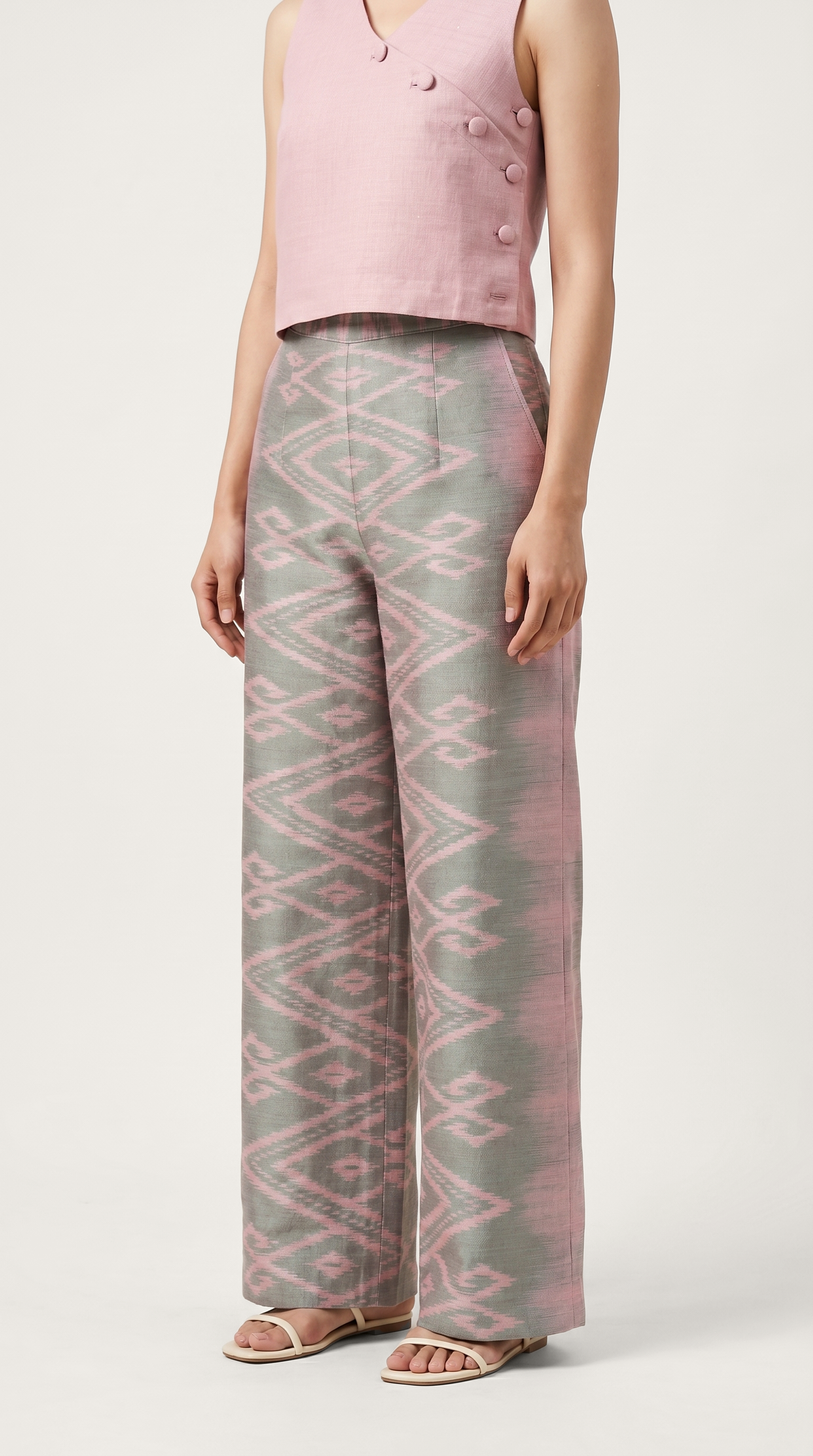 Purple Pink Cotton Pants