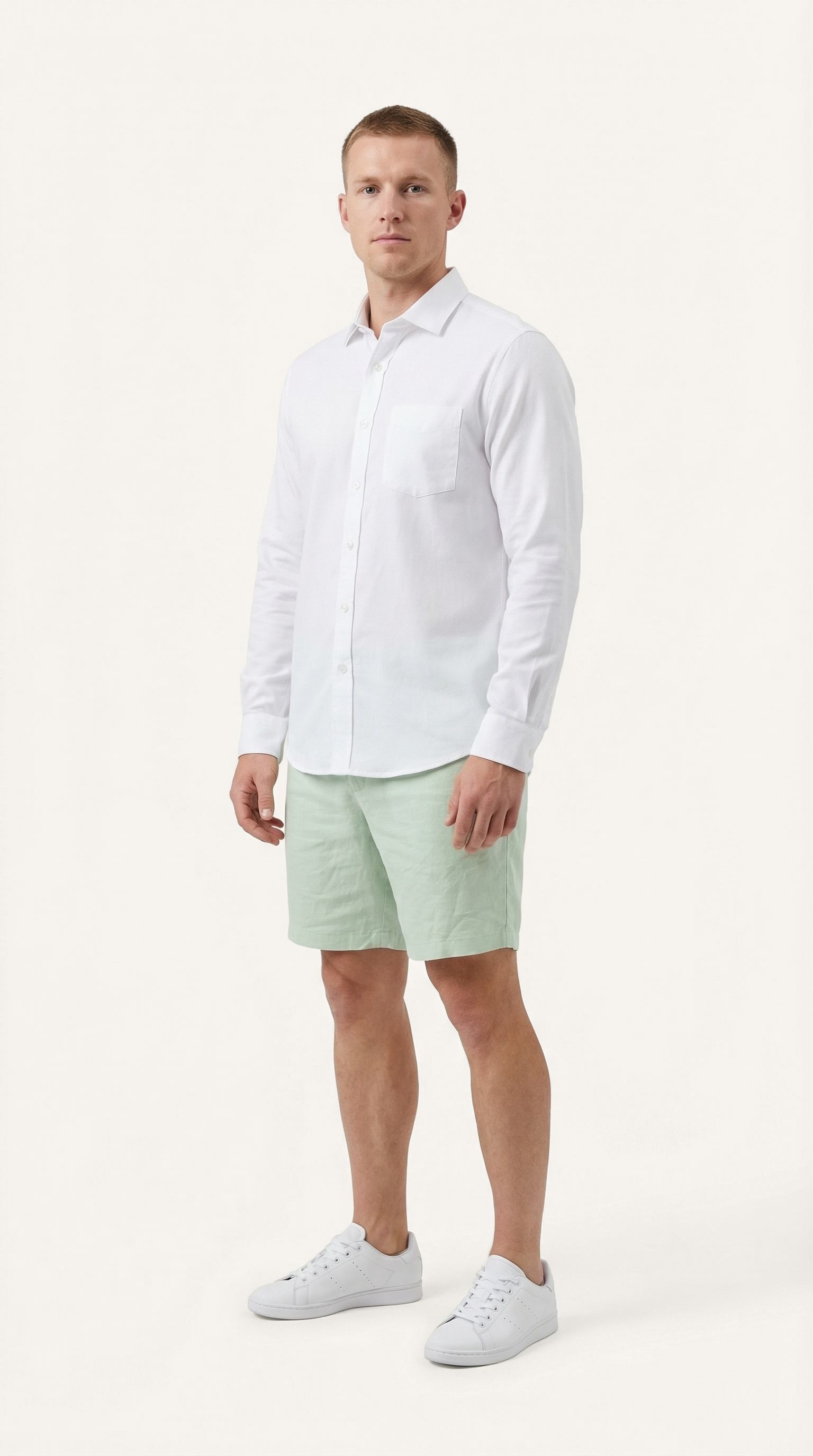 Italian Linen Men's Shorts with Pockets