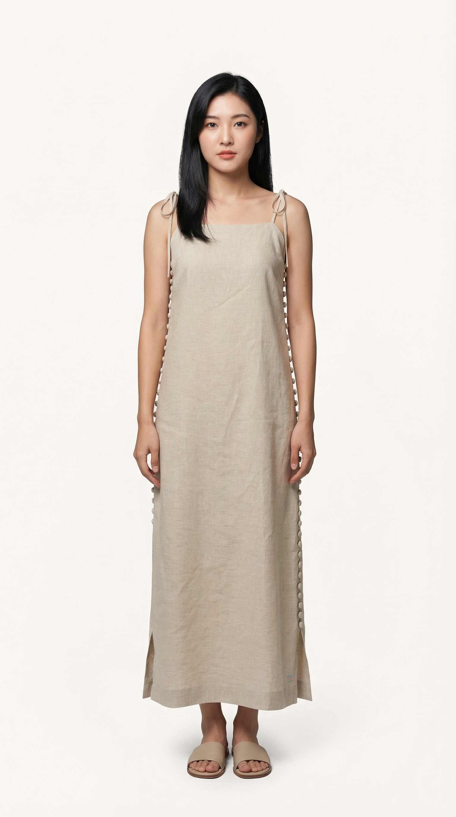 Long Button Dress