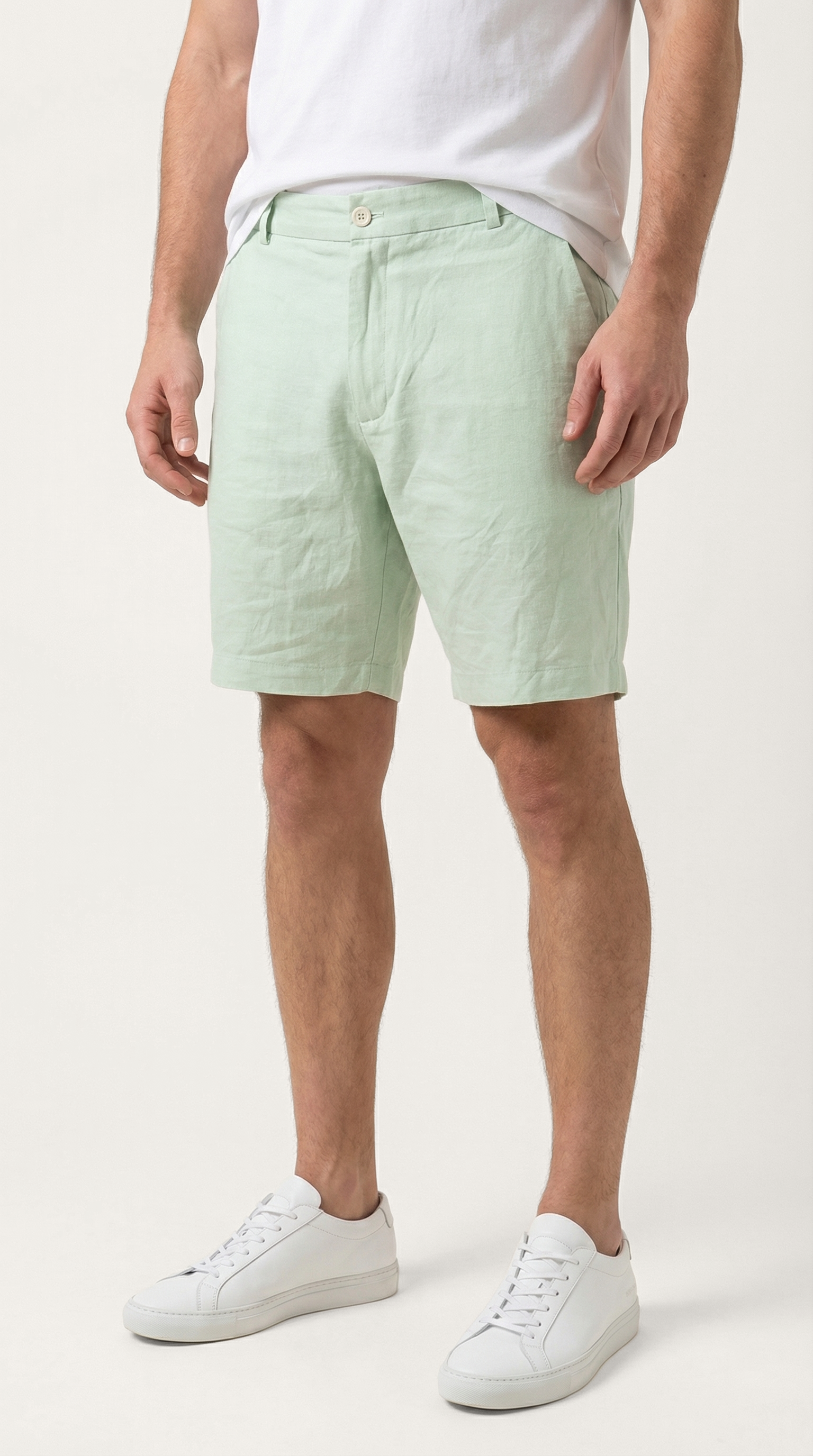 Italian Linen Men's Shorts with Pockets