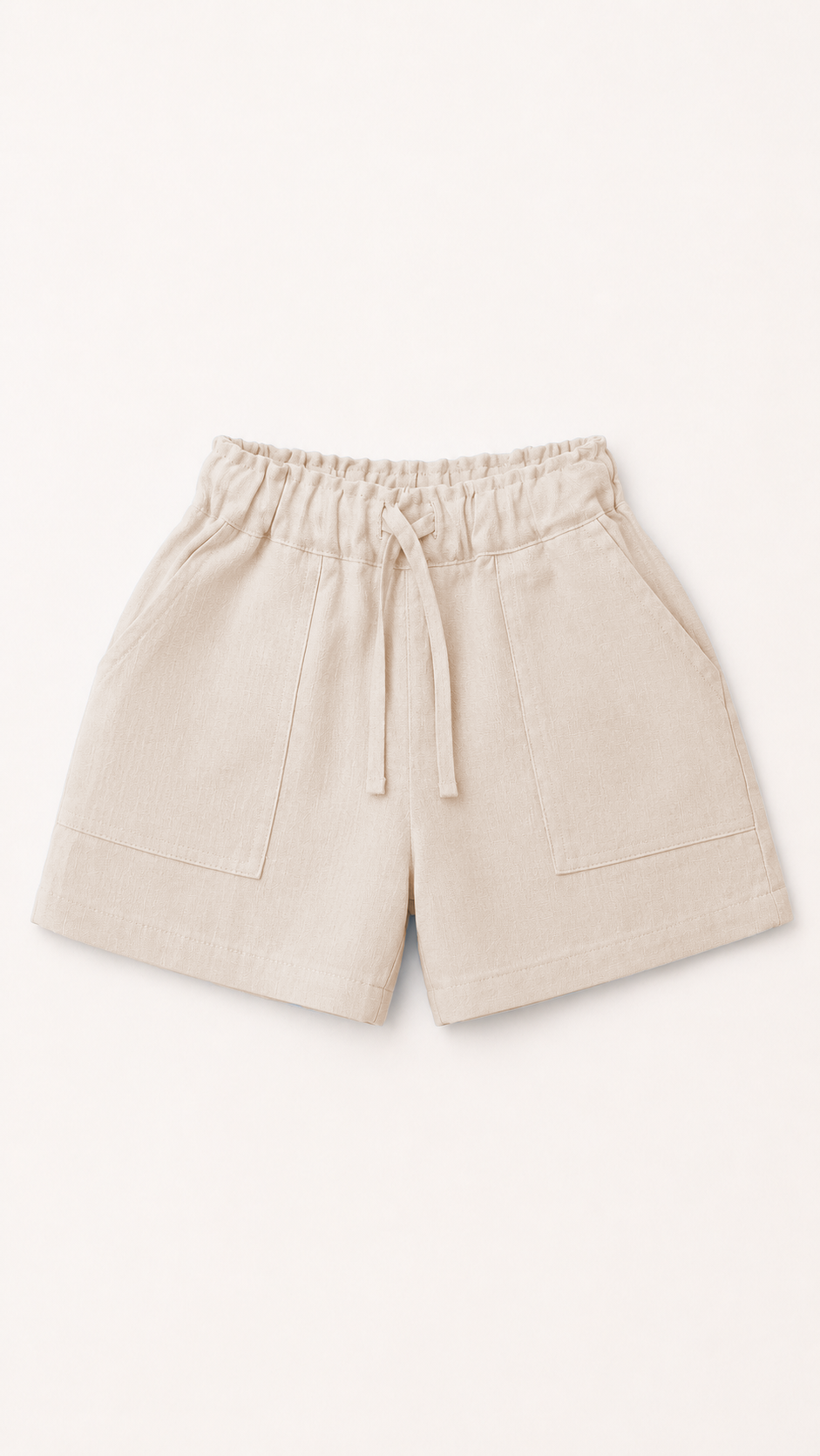 Kids 100% Italian Linen Shorts with Front and Back Pockets